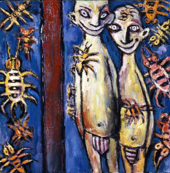 Клайв Баркер. Билли и Бобби. Холст, масло. 1998. Частное собрание.