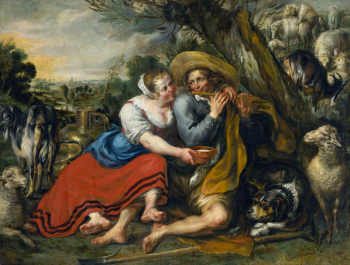 Ян Томас ван Иперен. Пасторальная идиллия. Холст, масло. 151х190. 1635-1640. Национальный музей (Варшава).