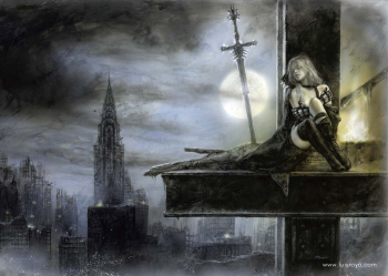 Луис Ройо. Полная Луна. Акрил. 2000. Частное собрание.