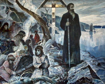 Мальцев Евгений Демьянович. Протопоп Аввакум. Холст, масло. 160х200. 1973. Иркутский областной художественный музей имени В.П.Сукачева.
