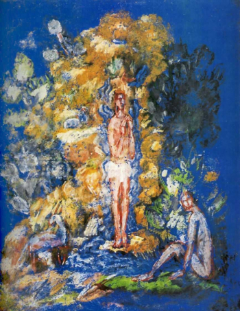 Бромирский Пётр Игнатьевич. Памяти Николая Сапунова. Бумага, смешанная техника. 53х44. 1912. Частная коллекция.