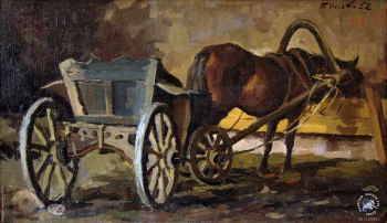 Лошадь в стойле