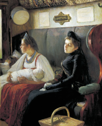Пастернак Леонид Осипович. К родным. Холст, масло. 143х116. 1891. Госудаpственный Владимиpо-Суздальский истоpико-аpхитектуpный и художественный музей-заповедник.