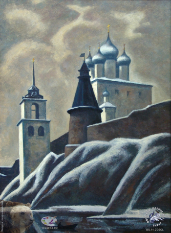Псковский Кремль весной