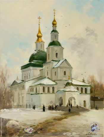 Тутунов Сергей Сергеевич. Храм Св. Отцов семи Вселенских соборов. Холст, масло. 2008. Частное собрание.