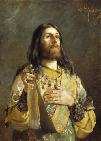 Рябушкин Андрей Петрович. Диакон. Холст, масло. 82х59. 1888. Государственный Русский музей.