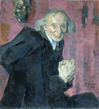 Ульянов Николай Павлович. Портрет Вячеслава Иванова. Холст, масло. 80,5х74. 1920. Государственный Русский музей.