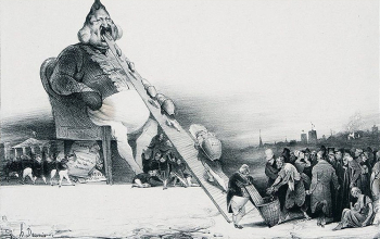 Оноре Викторен Домье. Гаргантюа. Бумага, литография. 21,5х30,5. 1831. Частное собрание.