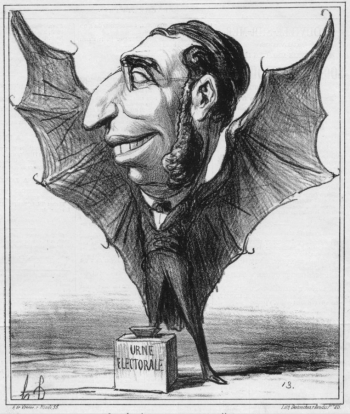 Оноре Викторен Домье. Эмиль Оливье. Карикатура. 1869. Метрополитен-музей.