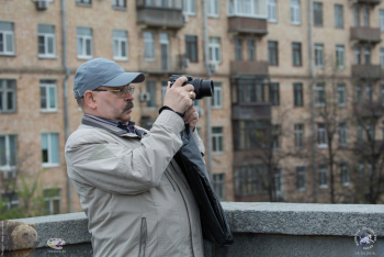 Большой Краснохолмский мост в Москве. Фотосъёмка с моста. Фото 06.05.2018.