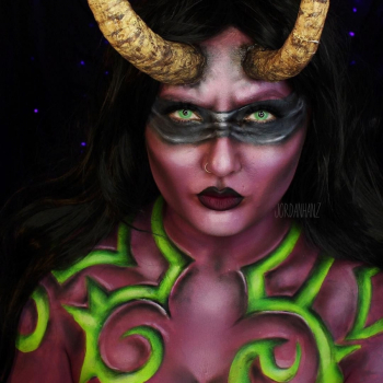 Джордан Ганц. Мейкап `Иллидан из World of Warcraft`.