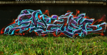 Павел Знаг. Граффити в Уфе. 2014.