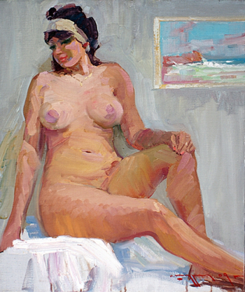 Шадрин Александр Петрович. Ню. Холст, масло. 60х50. 2009. Частное собрание.