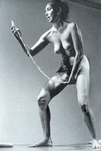 Кароли Шниманн (Шнееман). Акция `Внутренний свиток`. 1975.