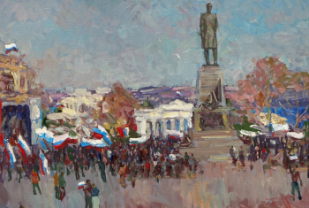 Шадрин Александр Петрович. Домой в Россию. Холст, масло. 50х70. 2014. Частное собрание.