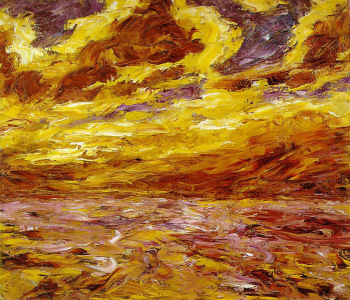Эмиль Нольде. Осеннее море VII. Холст, масло. 60х70. 1910. Частное собрание.