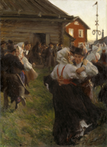 Андерс Цорн. Деревенский танец. Холст, масло. 140х98. 1897. Национальный музей Швеции.