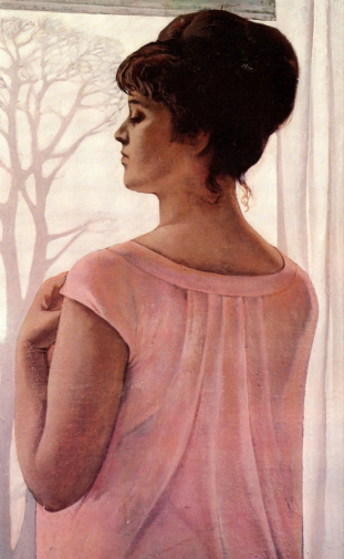 Ракша Юрий Михайлович. Ожидание. Холст, масло. 72,5х45. 1965. Башкирский государственный художественный музей имени М.В.Нестерова.