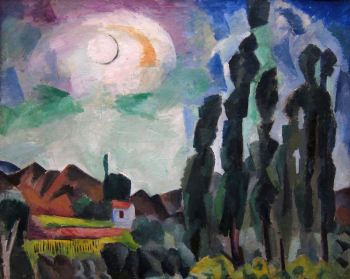 Фальк Роберт Рафаилович. Солнце. Крым. Холст, масло. 83х105. 1916. Государственная Третьяковская галерея.