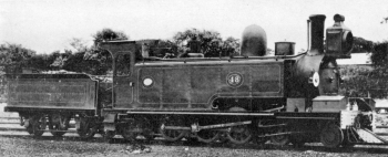 Бронепоезд `Лохматая Мэри`. NGR 4-6-2TT Havelock без защиты в виде канатов