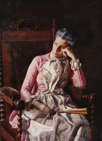 Томас Каупертуэйт Икинс. Мисс Амелия ван Бюрен. Холст, масло. 114х81. 1891. Коллекция Филлипс.