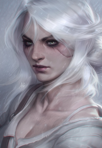 Стэнли Лау. Ciri. Иллюстрация к игре `The Witcher 3`.