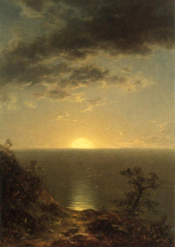 Джон Уильям Касильер. Закат. Холст, масло. 31х23. 1863. Частное собрание.