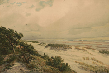 Джеймс Макдугал Харт. Песчаные холмы. Холст, масло. 1887. Местонахождение картины неизвестно.