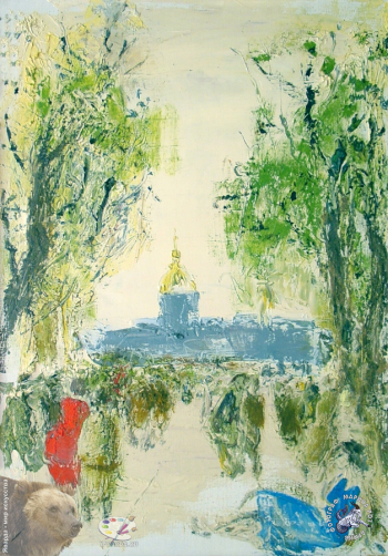 Слепышев Анатолий Степанович. Les Invalides. Холст, масло. 50х70. 2000. Частное собрание.