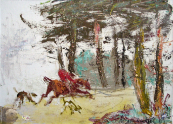 Слепышев Анатолий Степанович. Аллея парка. Холст, масло. 50х70. 2002. Частное собрание.