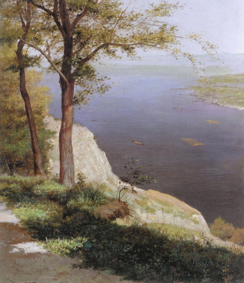 Мурашко Николай Иванович. Вид на Днепр. Холст, масло. 75х63. 1890-е. Национальный художественный музей (Киев).