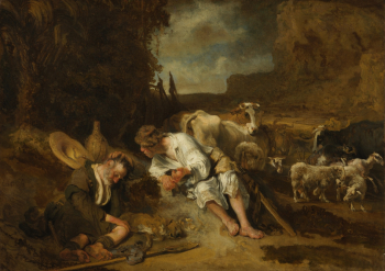 Карел Фабрициус. Меркурий и Аргус. Холст, масло. 73,5х104. 1645-1647. Музей искусств округа Лос-Анджелес.