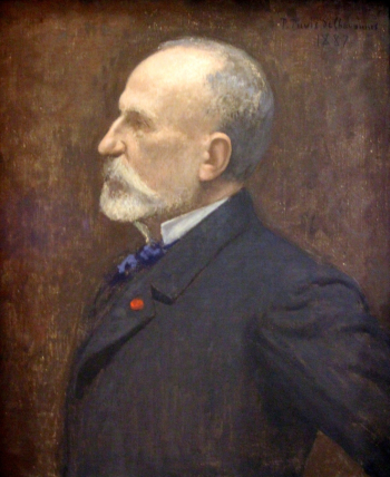 Пьер Сесиль Пюви де Шаванн. Автопортрет. Холст, масло. 1887. Галерея Уффици.