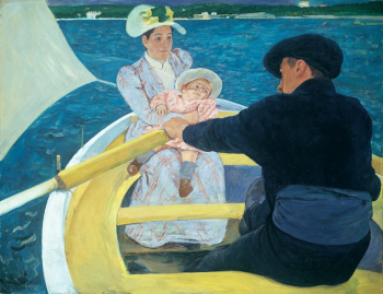 Мэри Кэссетт (Кассат). Лодочная прогулка. Холст, масло. 90х117,3. 1893-1894. Национальная галерея искусства (Вашингтон).