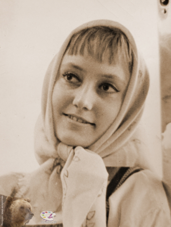 Новый образ актрисы Ольги Блажевич. 1960-е. Неизвестный фотограф.