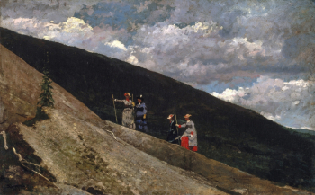 Уинслоу Хомер. В горах. Холст, масло. 60,6х96,9. 1877. Бруклинский музей.