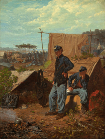 Уинслоу Хомер. Дом, милый дом. Холст, масло. 54,6х41,9. 1863. Национальная галерея искусства (Вашингтон).
