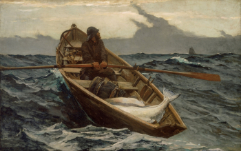 Уинслоу Хомер. Туман. Холст, масло. 76,8х123,1. 1885. Музей изящных искусств (Бостон).