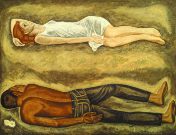 Попков Виктор Ефимович. Двое. Холст, темпера. 150х201. 1966. Государственная Третьяковская галерея.