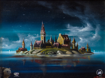 Зайцев Николай Николаевич. Остров. Холст, масло. 30х40. 1998. Частное собрание.