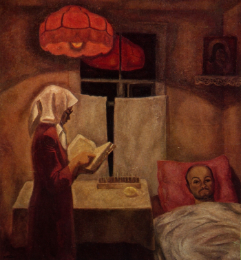 Попков Виктор Ефимович. Мать и сын. Холст, масло. 1969-1970. Собрание семьи художника.