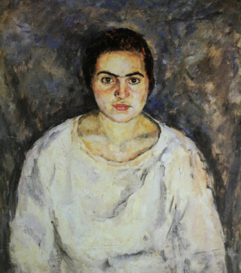 Чирков Антон Николаевич. Портрет жены. Холст, масло. 67х59. 1927. Частное собрание.