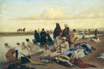 Соловьёв Лев Григорьевич. Монахи (Не туда заехали). Холст, масло. 52х78,5. 1870-е. Сумской областной художественный музей имени Н.Х.Онацкого.