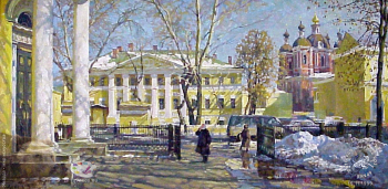 Выставка `Болдинская осень` в ЦДХ. 1999.. Власов-Климов Виталий Петрович. Большая Ордынка. 1998.