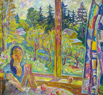 Выставка `Болдинская осень` в ЦДХ. 1999.. Глухов Виктор Александрович. Осенняя пора, очей очарованье...