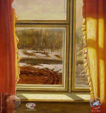 Выставка `Болдинская осень` в ЦДХ. 1999.. Коротков Степан Федорович. Весна. Холст, масло.
