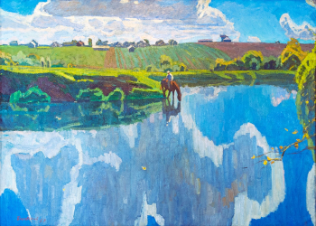 Браговский Эдуард Георгиевич. Осень. Холст, масло. 145х200. 1957. Частное собрание.