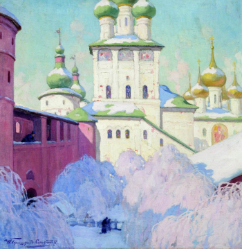 Горюшкин-Сорокопудов Иван Силыч. Зима. Ростовский Кремль. Холст, масло. 72х70. 1910-е. Пензенская областная картинная галерея имени К.А.Савицкого.