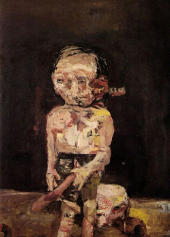 Георг Базелиц. Какая ночь сорвалась. Холст, масло. 1963. Галерея Альбертина.