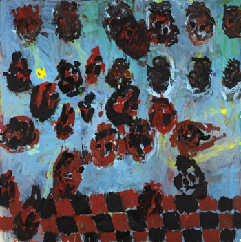 Георг Базелиц. Меланхолия. Холст, масло. 1989. Галерея Тейт.